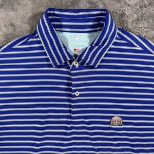 Fairway & Greene Multi Striped Performance Golf Polo Preppy Athleisure XL